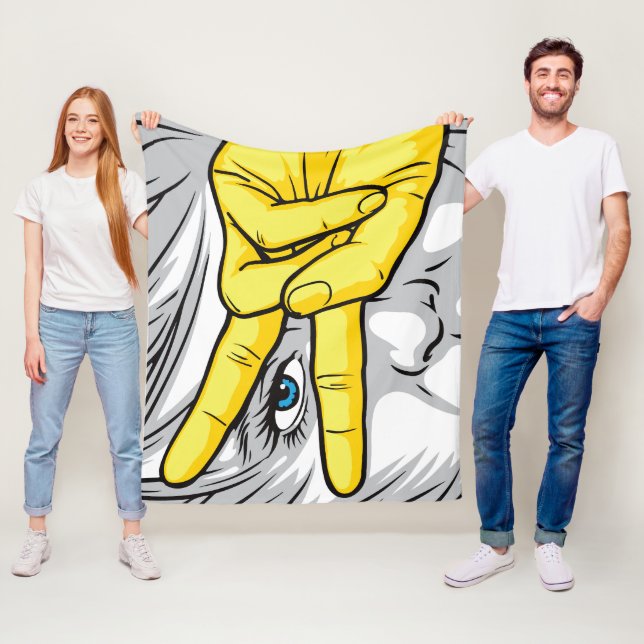 Capturing Beauty Through Faces, Hands, and Eyes Fleece Blanket (In Situ)