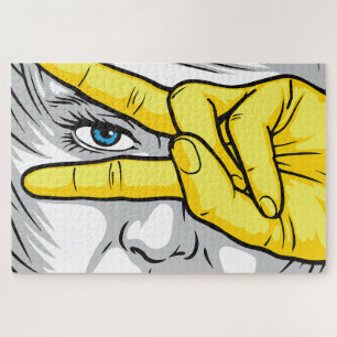 Capturing Beauty Through Faces, Hands, and Eyes Jigsaw Puzzle