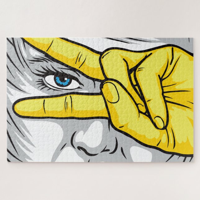 Capturing Beauty Through Faces, Hands, and Eyes Jigsaw Puzzle (Horizontal)