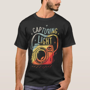 Capturing Light Photography Camera Photographer Gi T-Shirt