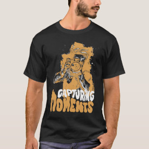 Capturing Moments Cheerful Photography Illustratio T-Shirt