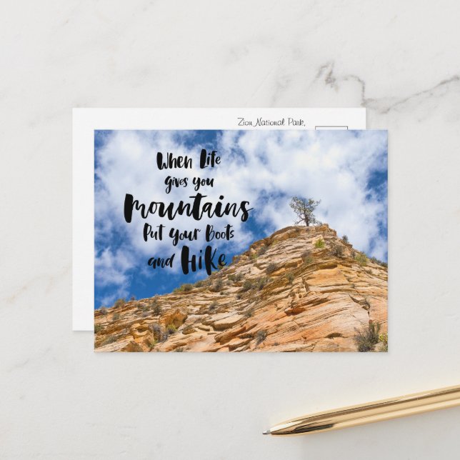 Capturing Nature's Grandeur Postcard (Front/Back In Situ)