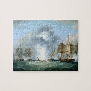 Capturing Spanish treasure ships 1804 Jigsaw Puzzle