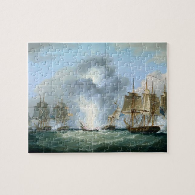 Capturing Spanish treasure ships 1804 Jigsaw Puzzle (Horizontal)