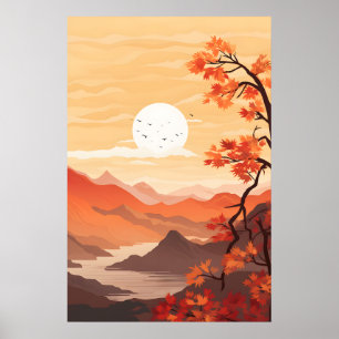 Capturing the Beauty of Autumn Landscapes Poster