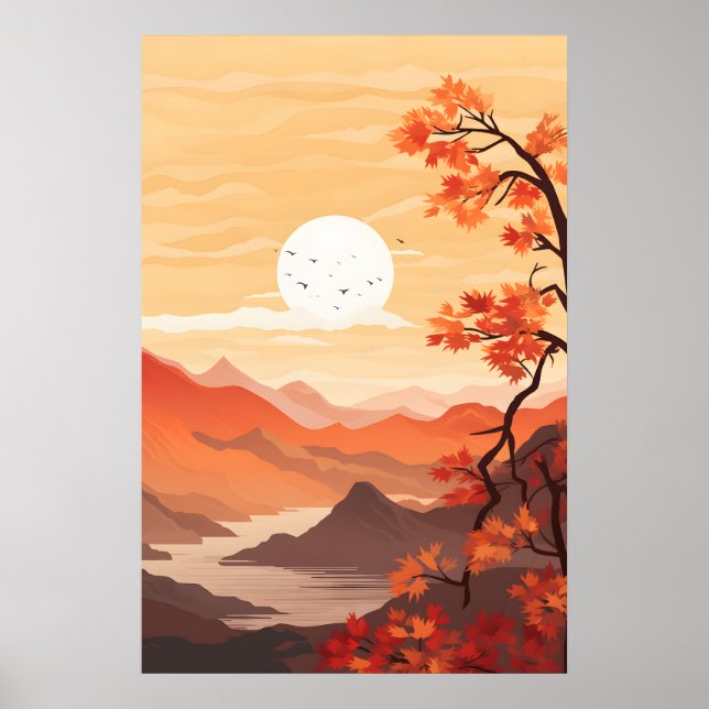 Capturing the Beauty of Autumn Landscapes Poster (Front)