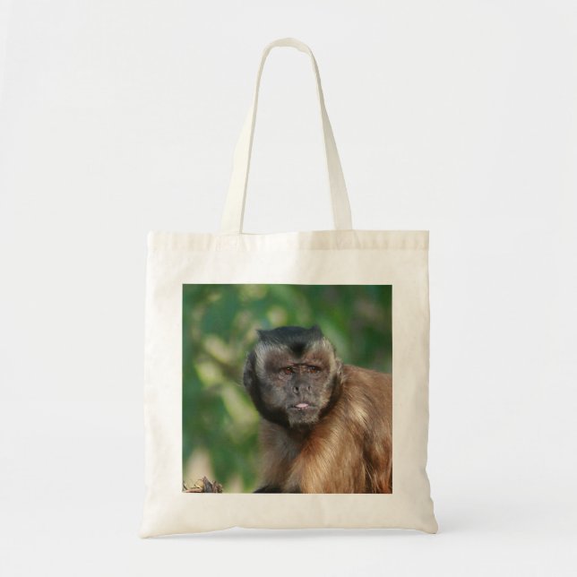 Capuchin Monkey Cute But Cranky Tote Bag (Front)