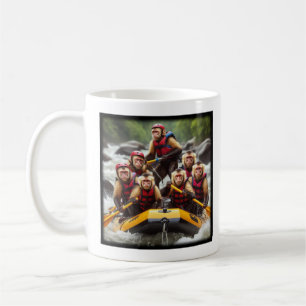 Capuchin Monkeys Whitewater Rafting Coffee Mug