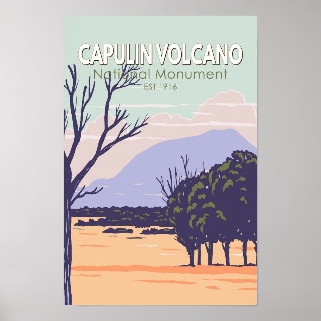 Capulin Volcano National Monument Vintage Poster (Front)