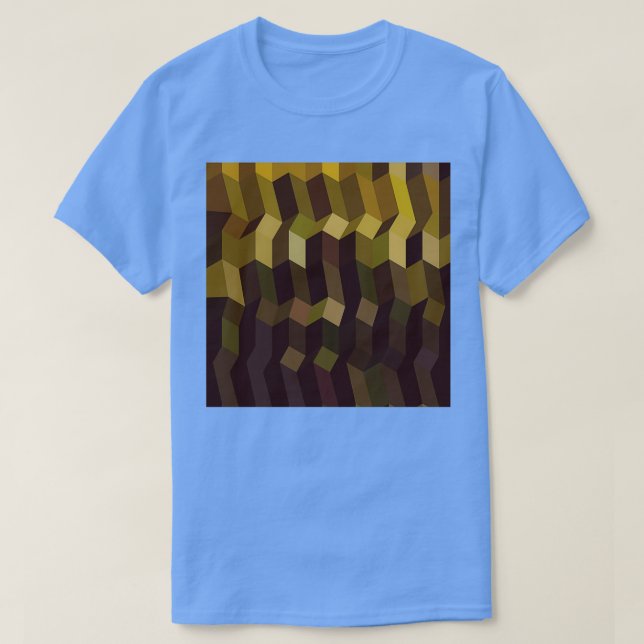 Caput Mortuum Brown Abstract Low Polygon Backgroun T-Shirt (Design Front)