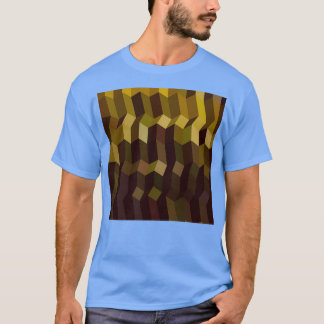 Caput Mortuum Brown Abstract Low Polygon Backgroun T-Shirt