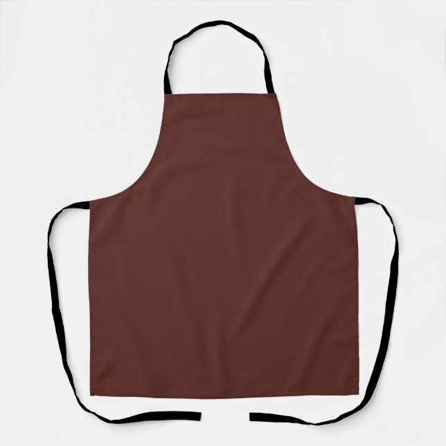 Caput mortuum (solid colour)  apron (Front)