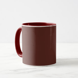 Caput mortuum (solid colour) mug