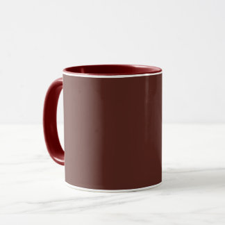 Caput mortuum (solid colour) mug