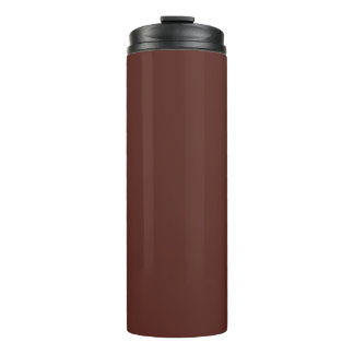 Caput mortuum (solid colour) thermal tumbler