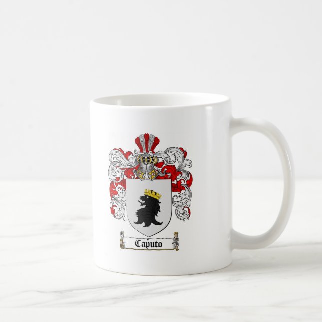 CAPUTO FAMILY CREST -  CAPUTO COAT OF ARMS COFFEE MUG (Right)