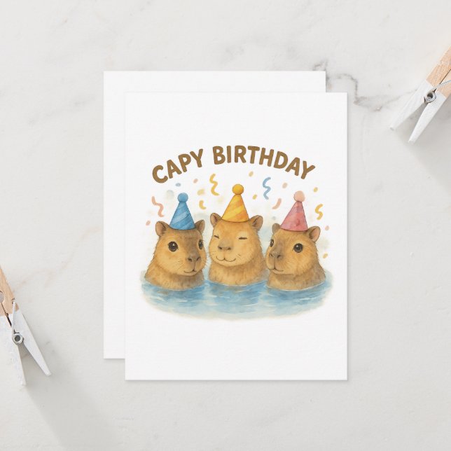 Capy Birthday (Front/Back In Situ)