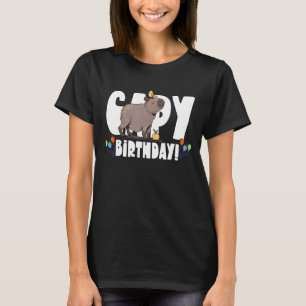 Capy Birthday Capybara Animal Capybaras Rodent T-Shirt