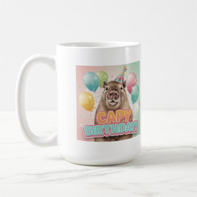 Capy Birthday! Coffee Mug (Left)
