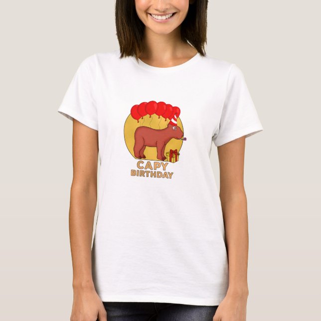 Capy Birthday T-Shirt (Front)