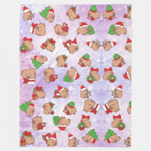 Capy-Christmas Cosy Fleece Blanket