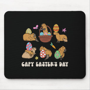 Capy Easter Day Capybara Hunt Eggs Fun Mouse Pad