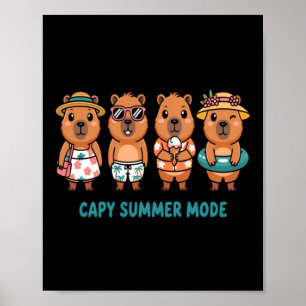 Capy Summer Mode Poster