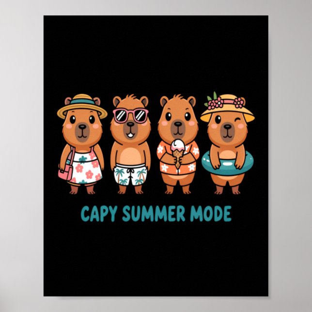 Capy Summer Mode Poster (Front)