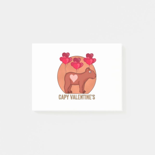 Capy Valentine's Post-it Notes (Front)
