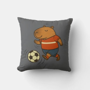 Capyball Champion: The Sporty Capybara Cushion
