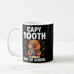 Capybara 100th Day Of School Cute Capy Animal Coffee Mug
