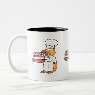 Capybara and Cake Mug Cute Dessert Lover Coffee