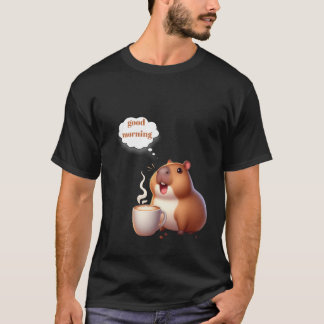 capybara and morining coffe    T-Shirt