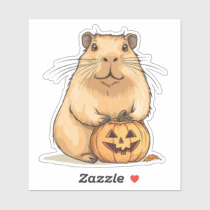 Capybara and Pumpkin Halloween