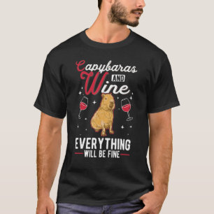 Capybara And Wine Capybara T-Shirt