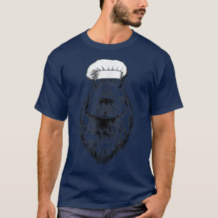 Capybara Animal Chef Funny Cooking Cook  T-Shirt