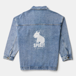 Capybara Animal Funny Cute Lesser Rodent Swimming Denim Jacket