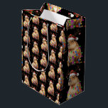 Capybara Animal Lover Christmas Lights Cappy Xmas Medium Gift Bag<br><div class="desc">Capybara Animal Lover Christmas Lights Cappy Xmas</div>