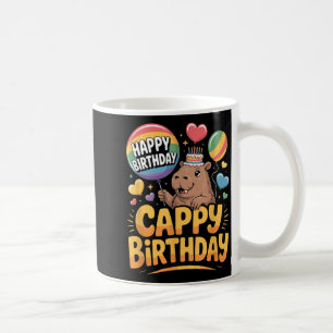 Capybara Animal Lover Fun Cappy Birthday Party Coffee Mug