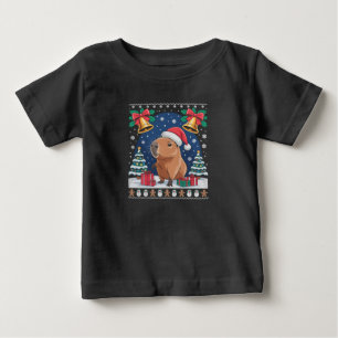 Capybara Animal Lover Xmas Gift Ugly Capybara Baby T-Shirt