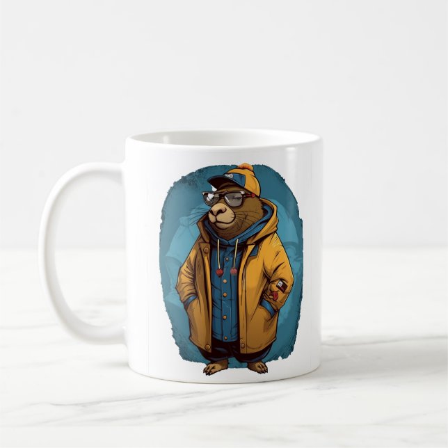 Capybara Animal Lover's Gift  Coffee Mug (Left)