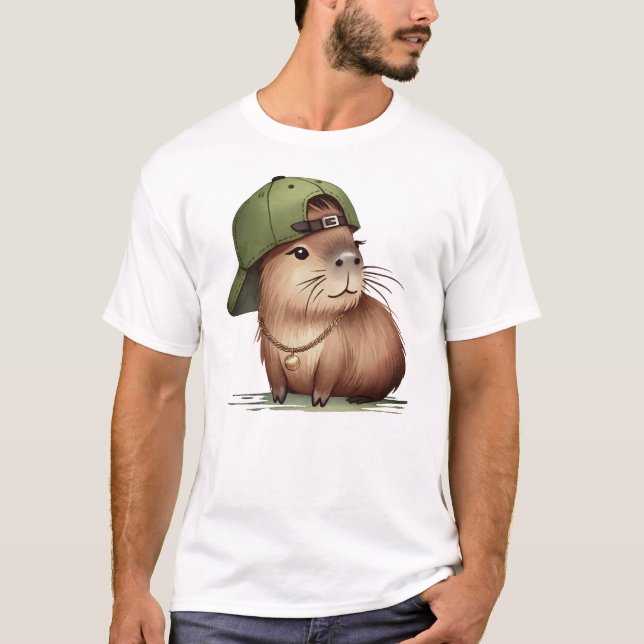 Capybara Baby T-Shirt Baby Bodysuit (Front)
