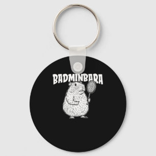 Capybara Badminton Shuttle - Player Racket Badminb Key Ring