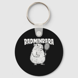 Capybara Badminton Shuttle - Player Racket Badminb Key Ring