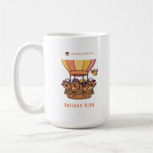 Capybara Balloon Ride – Cute Summer Club Adventure Coffee Mug