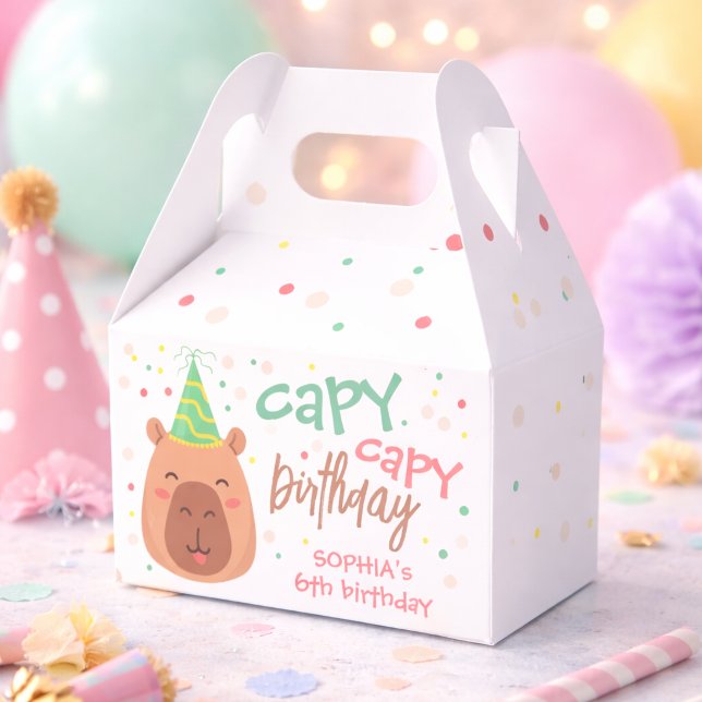 Capybara birthday favour box (Creator Uploaded)