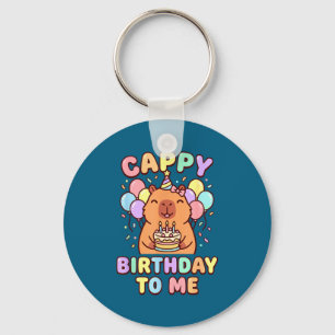 Capybara birthday to me cappy birthday key ring