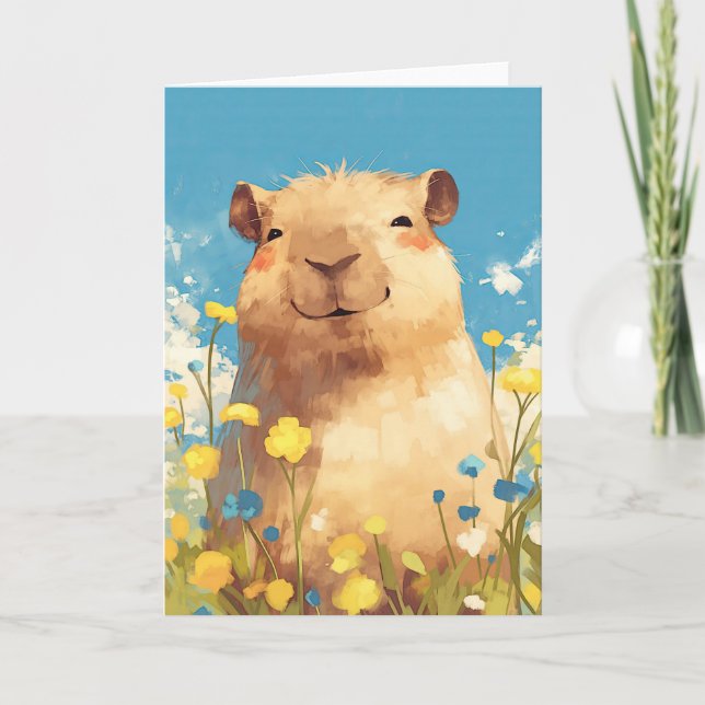 Capybara Bliss Card (Front)