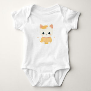 Capybara Boba Cat Baby Bodysuit – Cute and Cosy