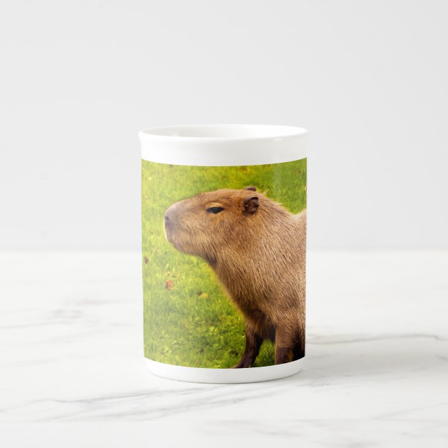 Capybara Bone China Mug (Front)